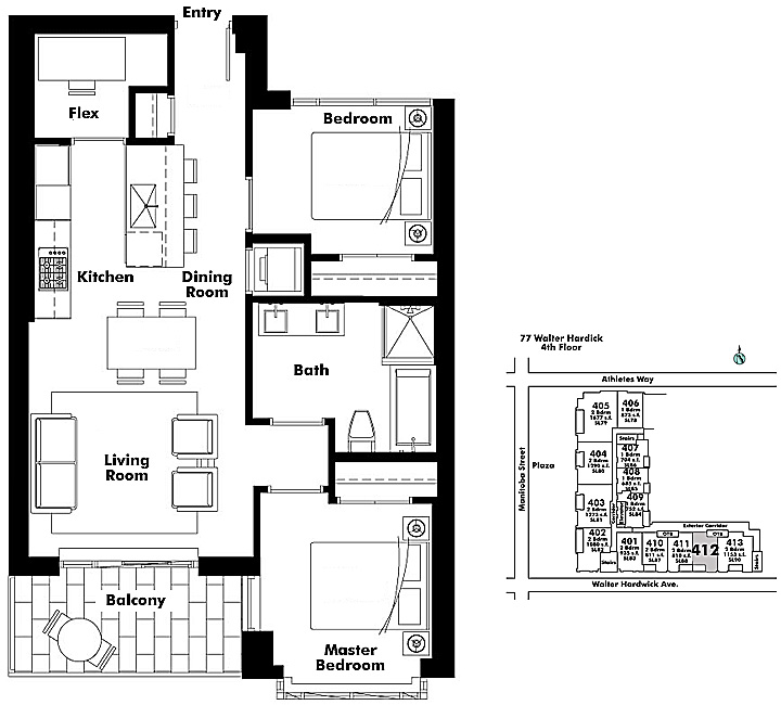 Floor plan 412