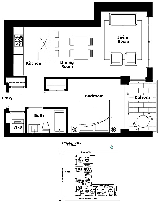 Floor plan 407