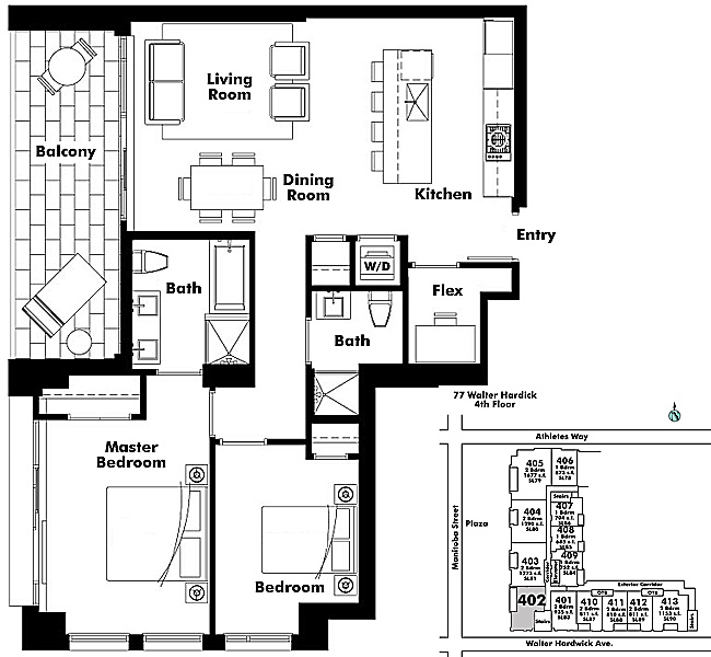 Floor plan 402