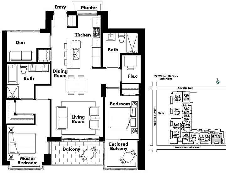 Floor plan 513