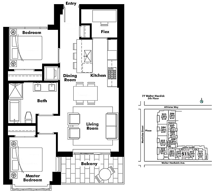 Floor plan 511