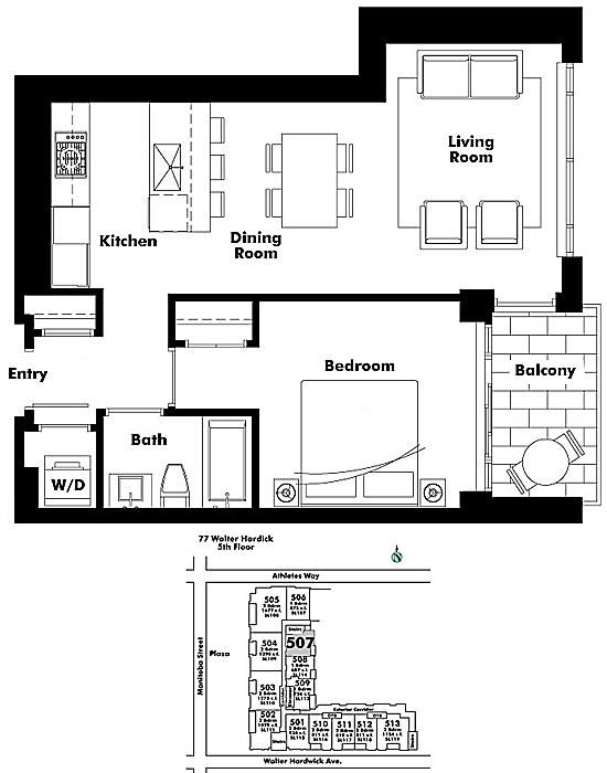 Floor plan 507