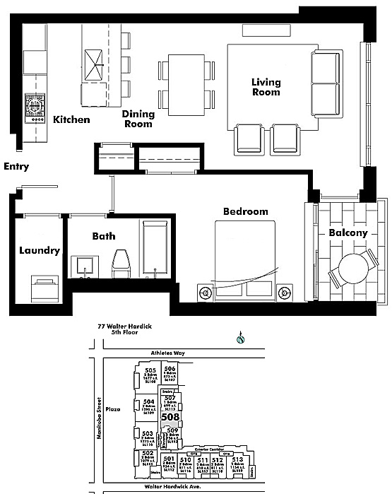 Floor plan 508