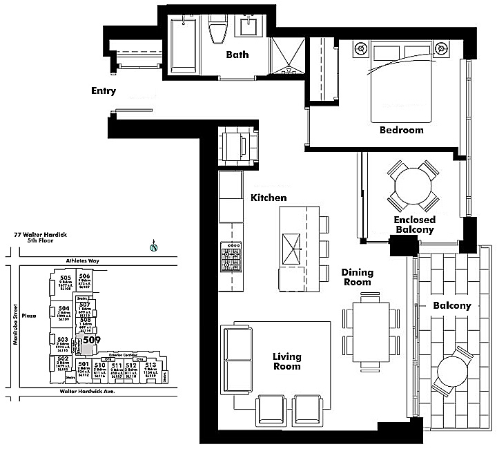 Floor plan 509