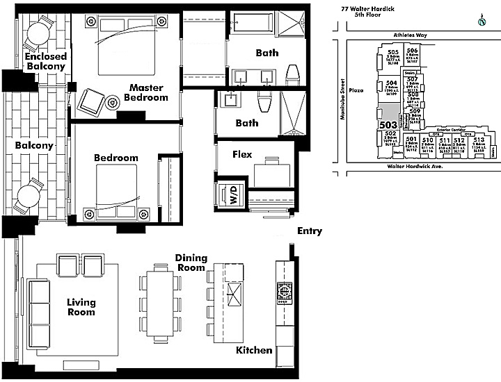 Floor plan 503