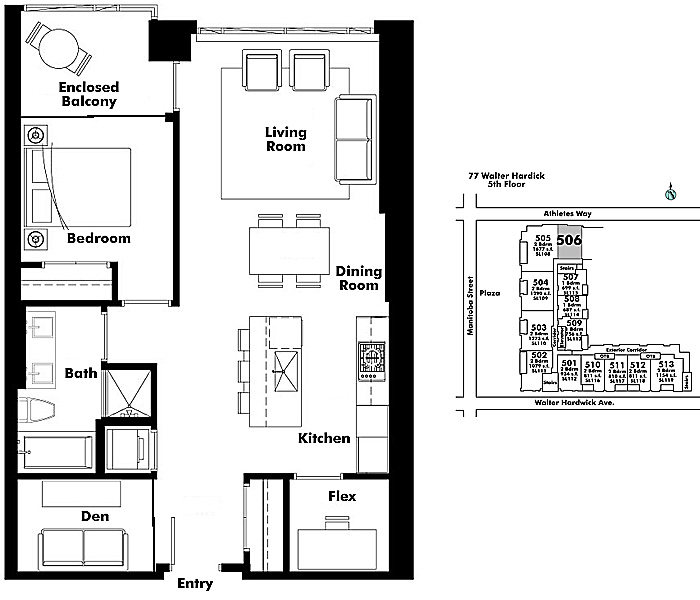 Floor plan 506
