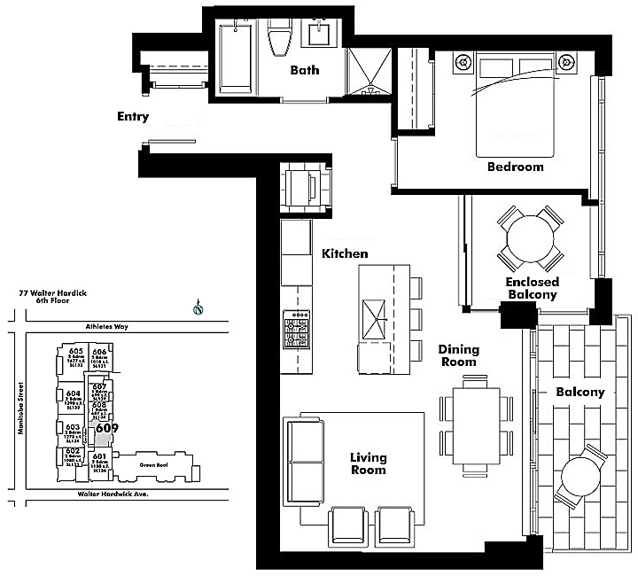Floor plan 609