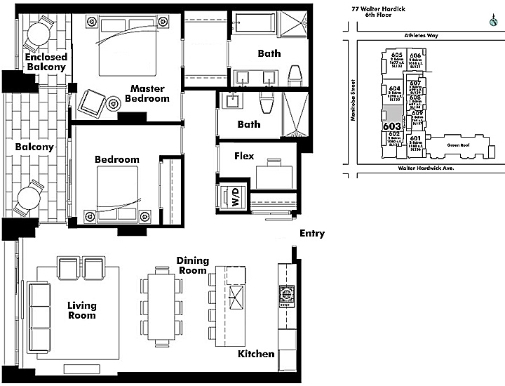 Floor plan 603