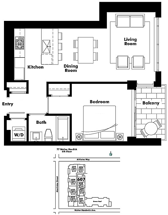 Floor plan 607