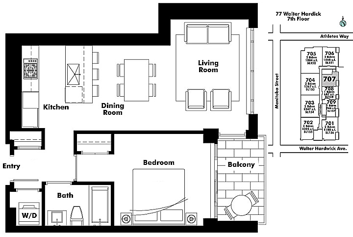 Floor plan 707
