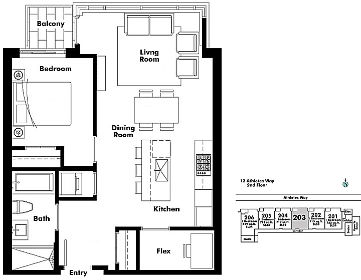 Floor plan 203