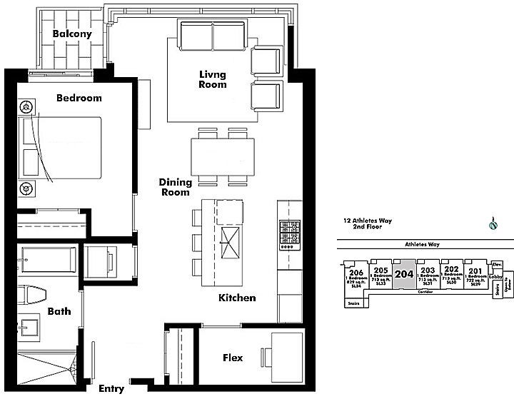Floor plan 204