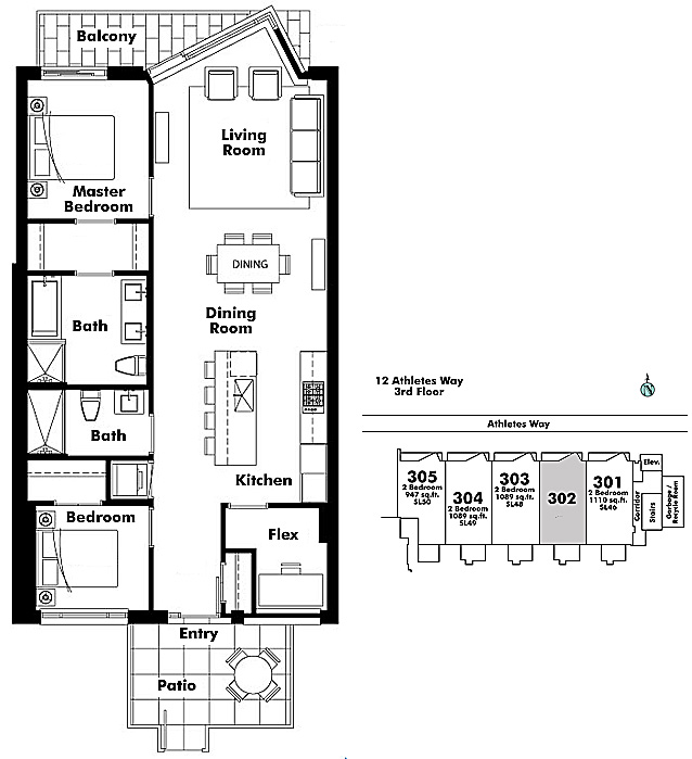 Floor plan 302