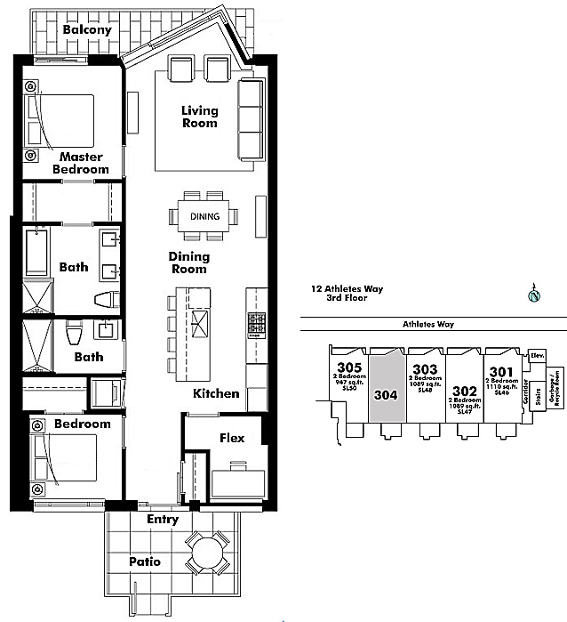 Floor plan 304