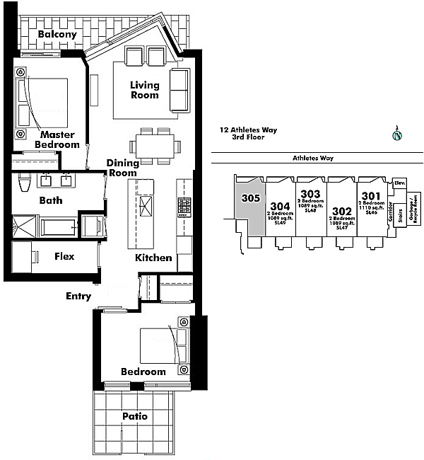 Floor plan 305