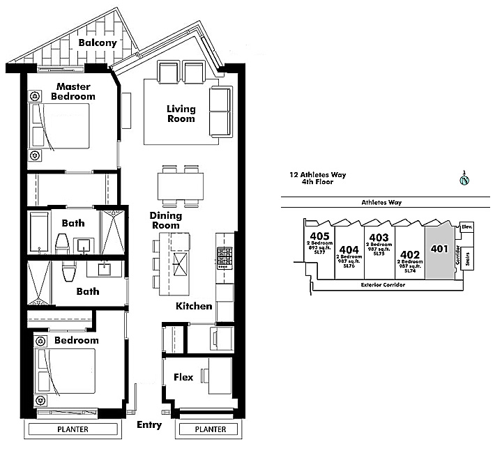 Floor plan 401