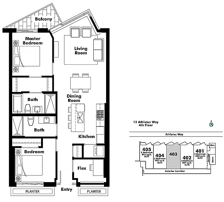 Floor plan 403