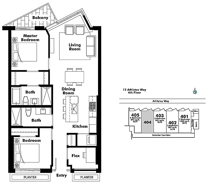 Floor plan 404