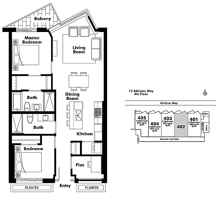 Floor plan 402