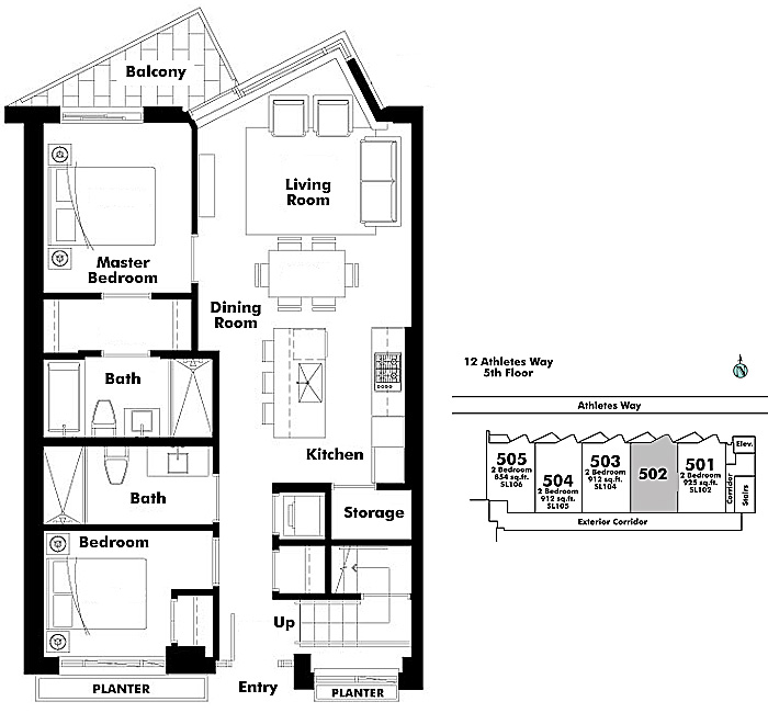 Floor plan 502