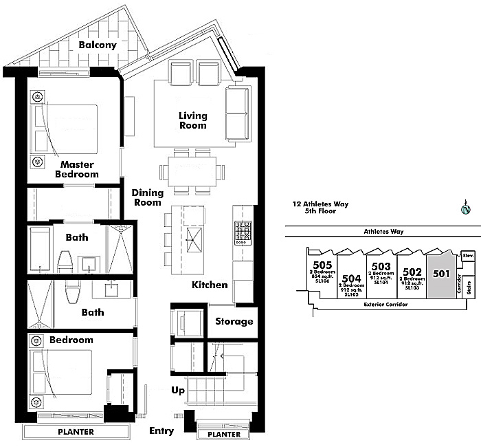 Floor plan 501