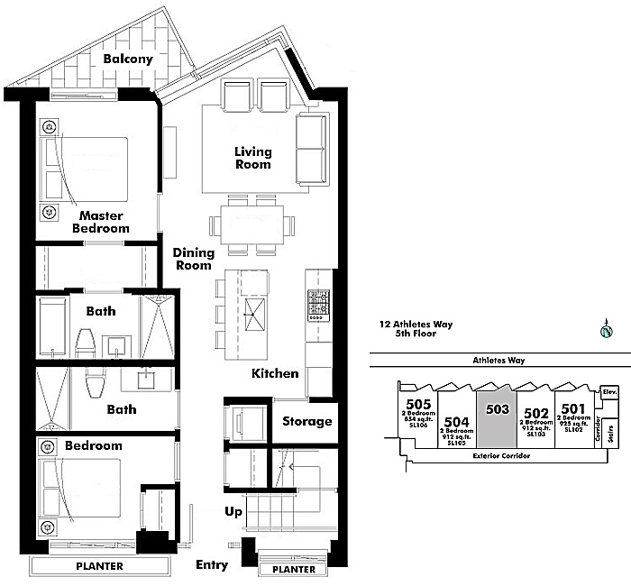 Floor plan 503