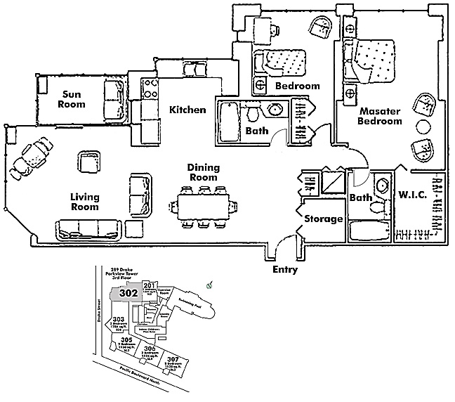 Floor plan 302