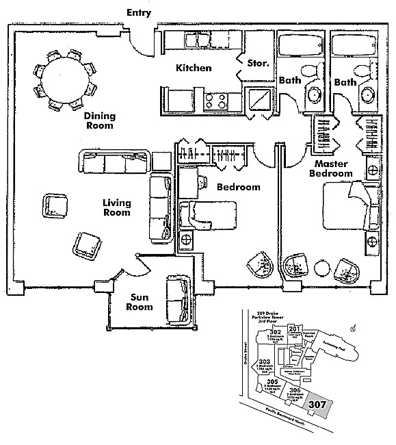 Floor plan 307