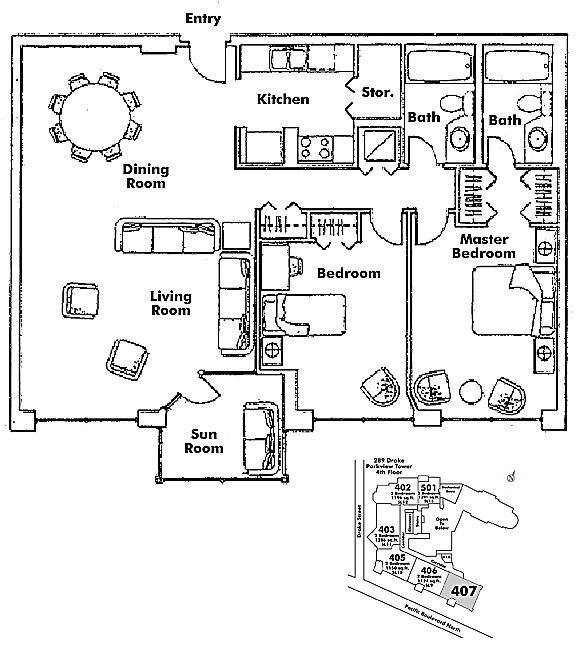 Floor plan 407