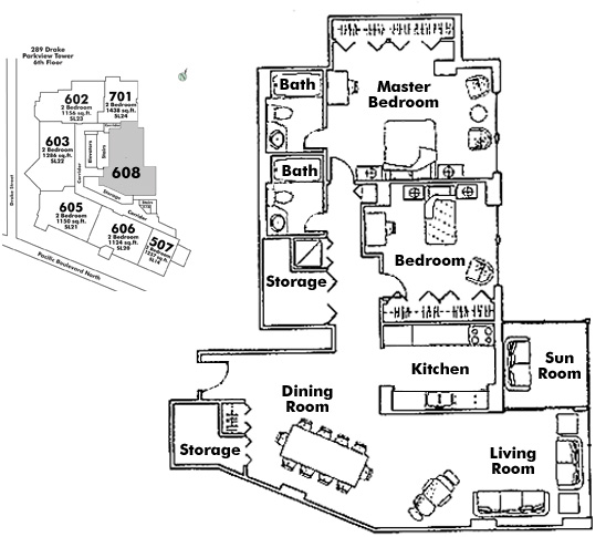 Floor plan 608