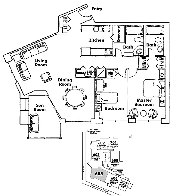 Floor plan 605