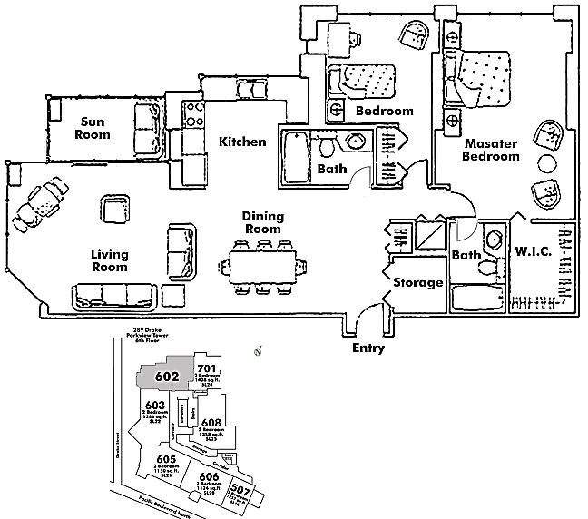 Floor plan 602