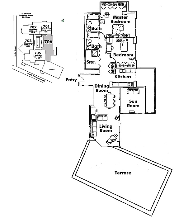 Floor plan 706