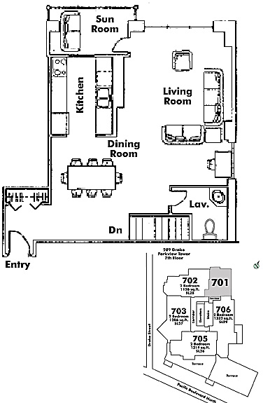 Floor plan 701