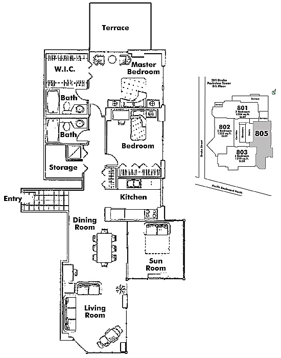 Floor plan 805
