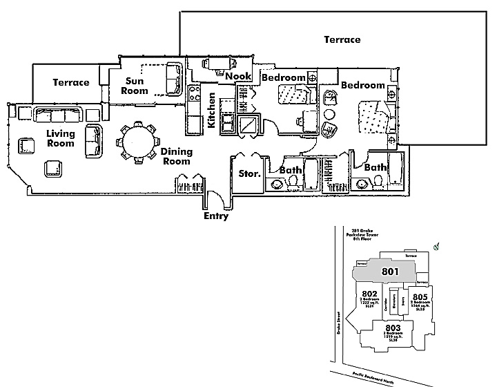 Floor plan 801