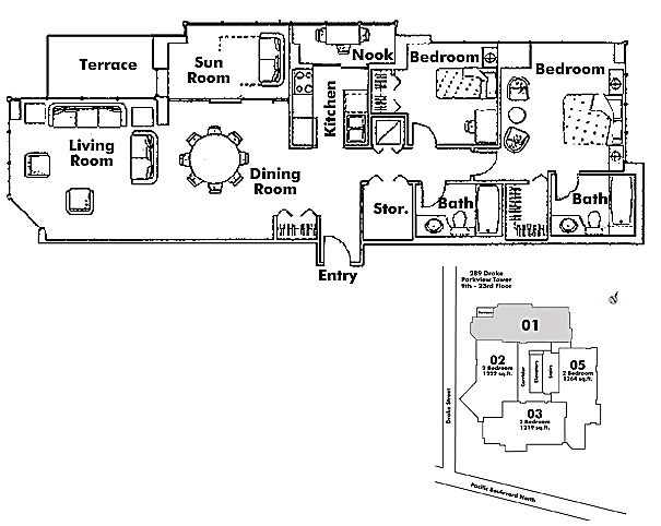 Floor plan 1301