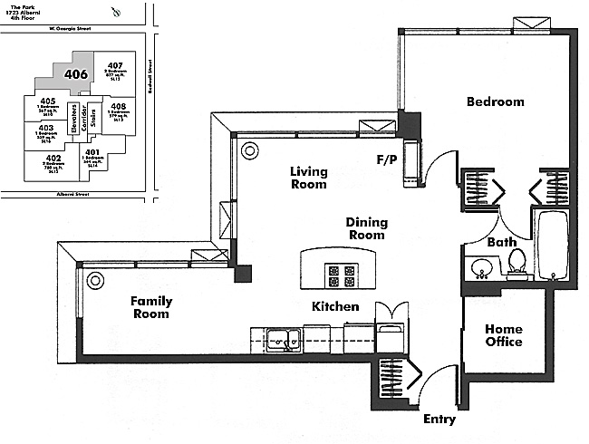 Floor plan 406