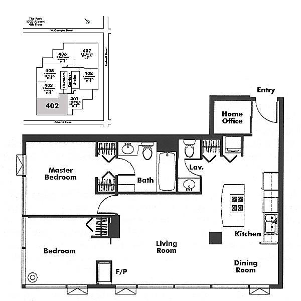 Floor plan 402