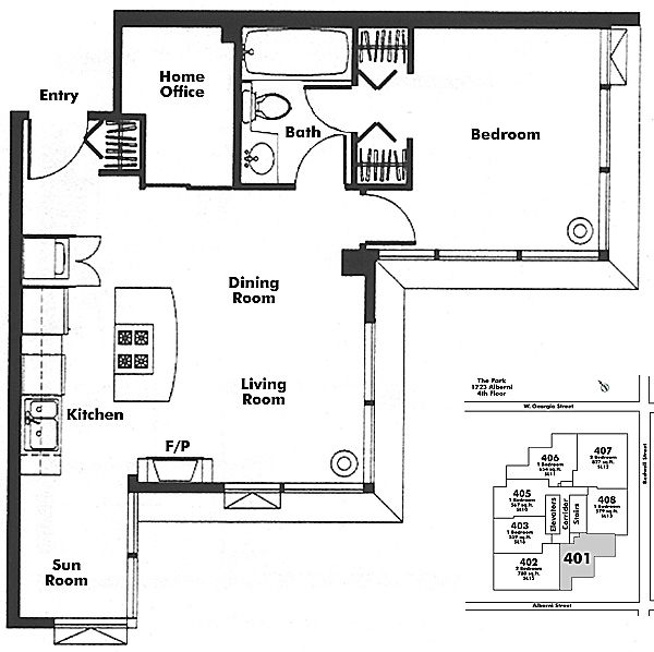 Floor plan 401