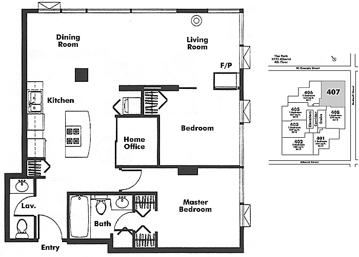 Floor plan 407