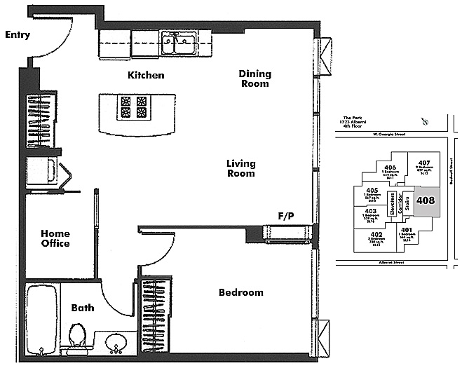 Floor plan 408