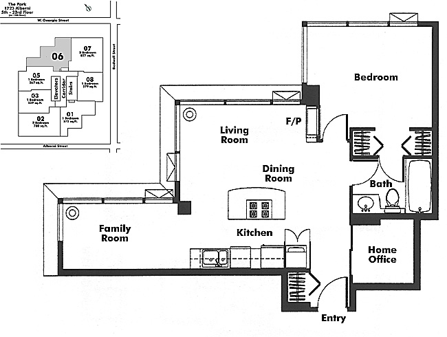 Floor plan 606