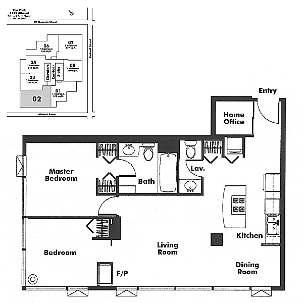 Floor plan 602