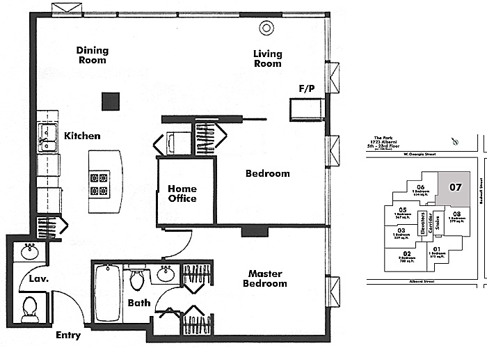 Floor plan 607