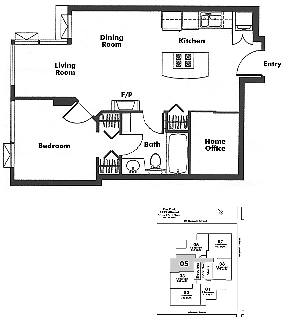 Floor plan 605