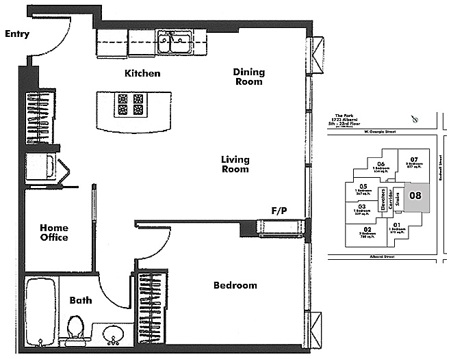 Floor plan 708