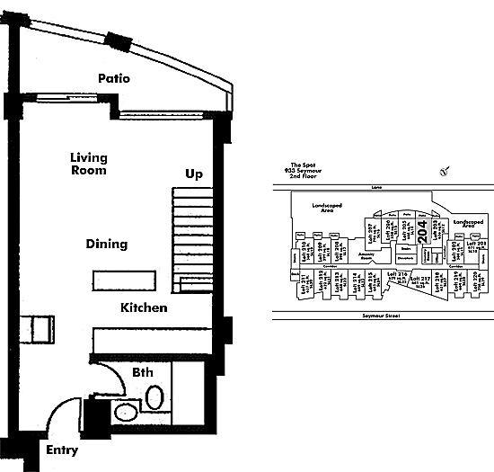 Floor plan Loft204