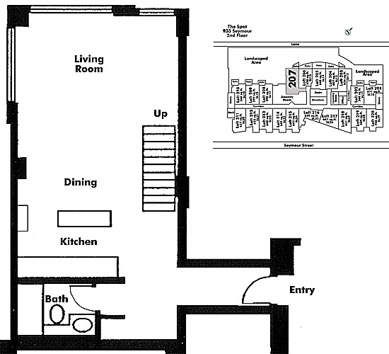 Floor plan Loft207