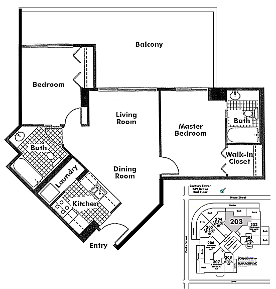 Floor plan 203